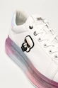 Karl Lagerfeld - Kožená obuv KAPRI KUSHION biela KL62689.01I