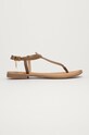Mexx Sandały skórzane płaski brązowy MXCY0044W