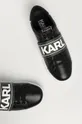 czarny Karl Lagerfeld - Buty skórzane KL61237.000