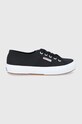 Πάνινα παπούτσια Superga φλατ μαύρο S000010.F83