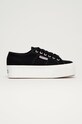 Superga Tenisówki platforma czarny S9111LW.F83