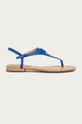 modrá Lauren Ralph Lauren - Kožené sandále Dámsky