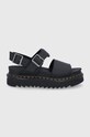 Kožené sandále Dr. Martens Voss usňová koža čierna DM24233001