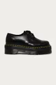 black Dr. Martens leather shoes 1461 Quad Men’s