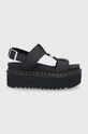 Dr. Martens sandale de piele Francis platformă negru DM26525001