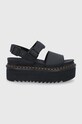 Dr. Martens Sandały skórzane Voss Quad 5-8 cm czarny DM26725001