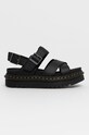 Dr. Martens Sandale de piele Voss II platformă negru 26799001