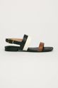 čierna Lauren Ralph Lauren - Kožené sandále Dámsky