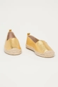 Lauren Ralph Lauren - Kožené espadrilky zlatá