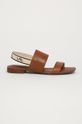 hnedá Lauren Ralph Lauren - Kožené sandále Dámsky
