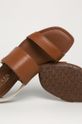 hnedá Lauren Ralph Lauren - Kožené sandále