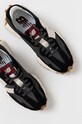 Semišové topánky New Balance čierna WS327KC
