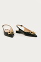 Elisabetta Franchi - Kožené balerínky SA93B11E2.110 čierna SS21