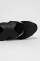 čierna Kožené sandále Gant