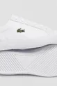 biela Kožená obuv Lacoste