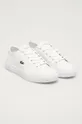 Πάνινα παπούτσια Lacoste λευκό