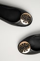 Tory Burch - Δερμάτινες μπαλαρίνες 50393.013 μαύρο