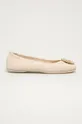 bézs Tory Burch - Bőr balerina cipő Női