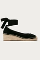 czarny Tory Burch Espadryle zamszowe Damski