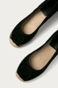 czarny Tory Burch Espadryle zamszowe