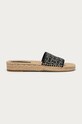 Tory Burch Klapki Ribbon tekstylny granatowy 80919.409
