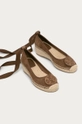 Tory Burch Espadryle zamszowe brązowy