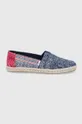 mornarsko plava Espadrile Toms Floral Hmong Ženski