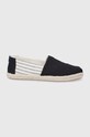 Toms Espadryle University Stripes tekstylny czarny 10016264