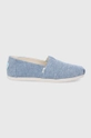 modrá Espadrilky Toms Alpargata Dámsky