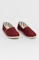 Toms Espadrile 10015766 burgundia SS21