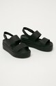 Crocs sandały Brooklyn Low Wedge KLYN.LOW.WEDGE.W.206453 czarny AA00