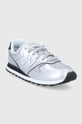 New Balance Buty skórzane dziecięce WL393EA1 srebrny