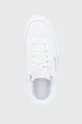 white Reebok Classic leather shoes club c double