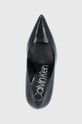 černá Kožené lodičky Calvin Klein