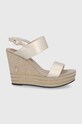 Sandály U.S. Polo Assn. imitace kůže zlatá AYLIN4052S1.Y2