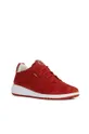 Semišové topánky Geox červená