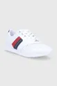 Παπούτσια Tommy Hilfiger LIGHTWEIGHT LEATHER SNEAKER λευκό