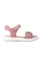 Detské semišové sandále Garvalin ružová