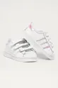 adidas Originals - Buty skórzane dziecięce Superstar Cf FV3657 biały