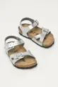 Birkenstock otroški sandali Rio srebrna