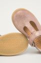 pastelově růžová Mrugała - Dětské kožené sandály