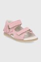 Dětské semišové sandály Mrugała INDIAN.S.1245.1.26.30.G růžová SS21