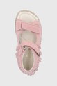 Dětské semišové sandály Mrugała růžová INDIAN.S.1245.1.26.30.G