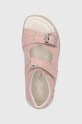 Dětské kožené sandály Mrugała růžová ROMA.1304.1.31.35.G