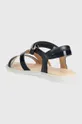 tmavomodrá Geox - Detské kožené sandále