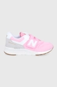 różowy New Balance Buty dziecięce PZ997HHL Dziewczęcy