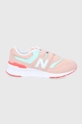 różowy New Balance Buty dziecięce PZ997HSG Dziewczęcy