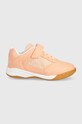 Kappa sneakersy dziecięce imitacja skóry licowej pomarańczowy 260765K