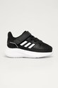 adidas - Dětské boty Runfalcon 2.0 FZ0093 imitace kůže černá FZ0093