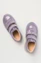 фиолетовой Mrugała - Детские кожаные кроссовки